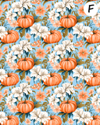 ROMANTIC PUMPKINS Polymer Clay Transfer Sheets | E913