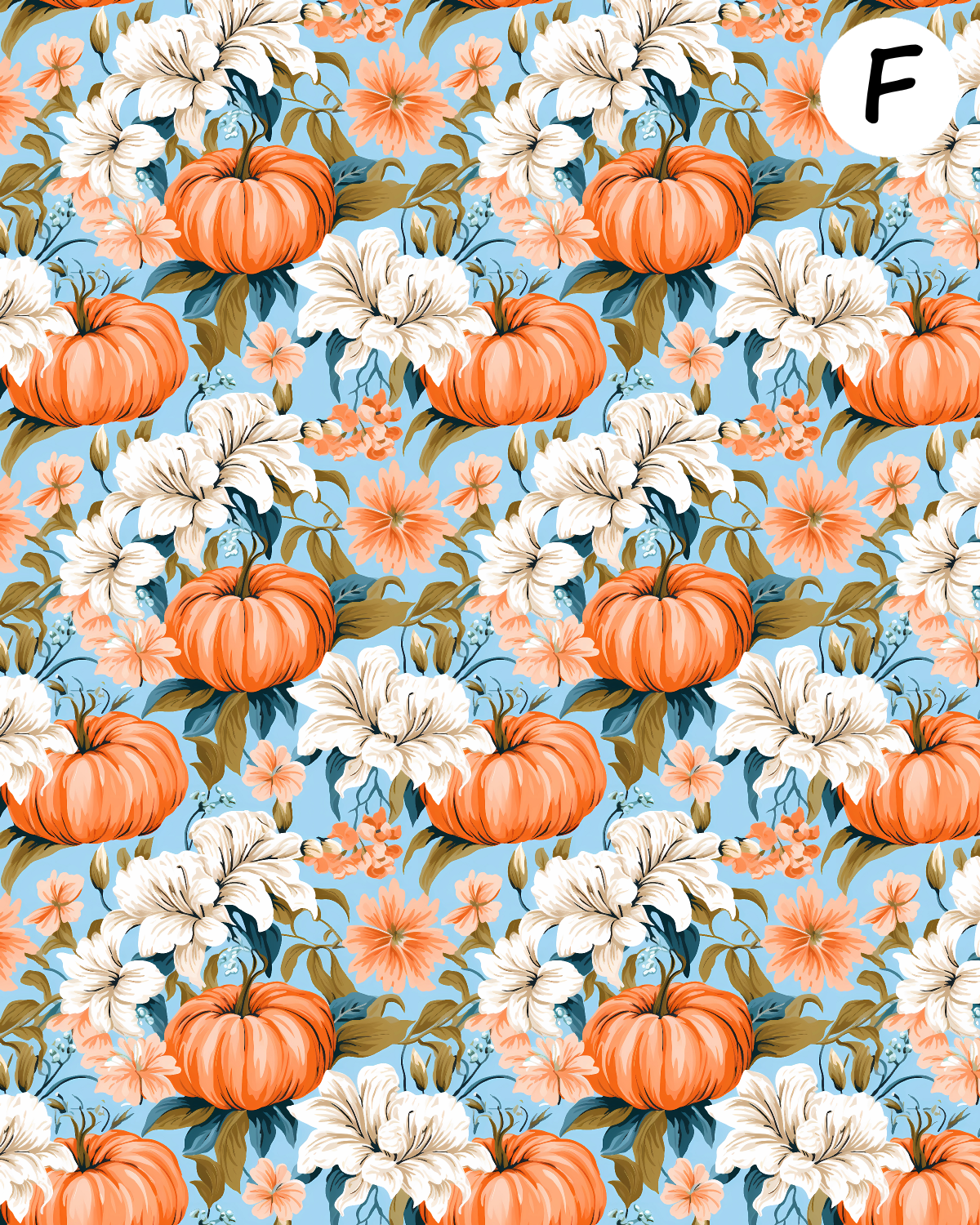 ROMANTIC PUMPKINS Polymer Clay Transfer Sheets | E913