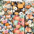 ROMANTIC PUMPKINS Polymer Clay Transfer Sheets | E913