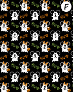 Magical Mouse Halloween Polymer Clay Transfer Sheets | E914
