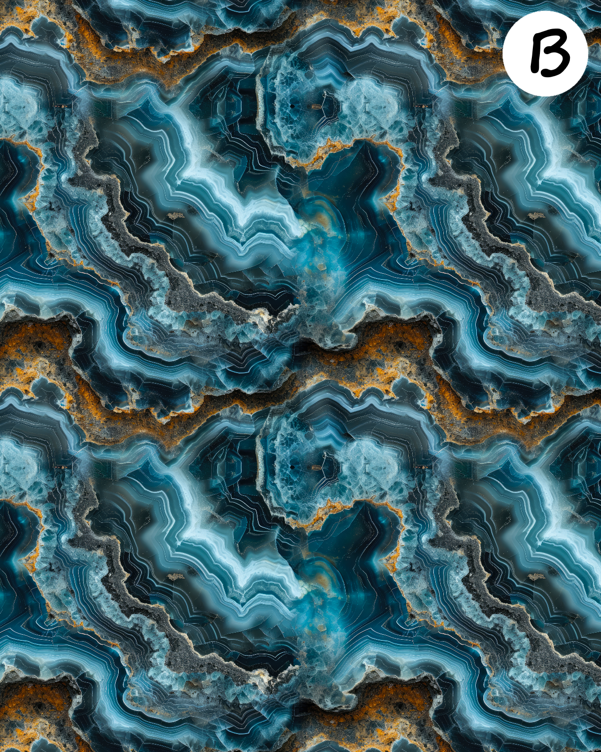 Geode clay transfer sheet for Polymer clay E928