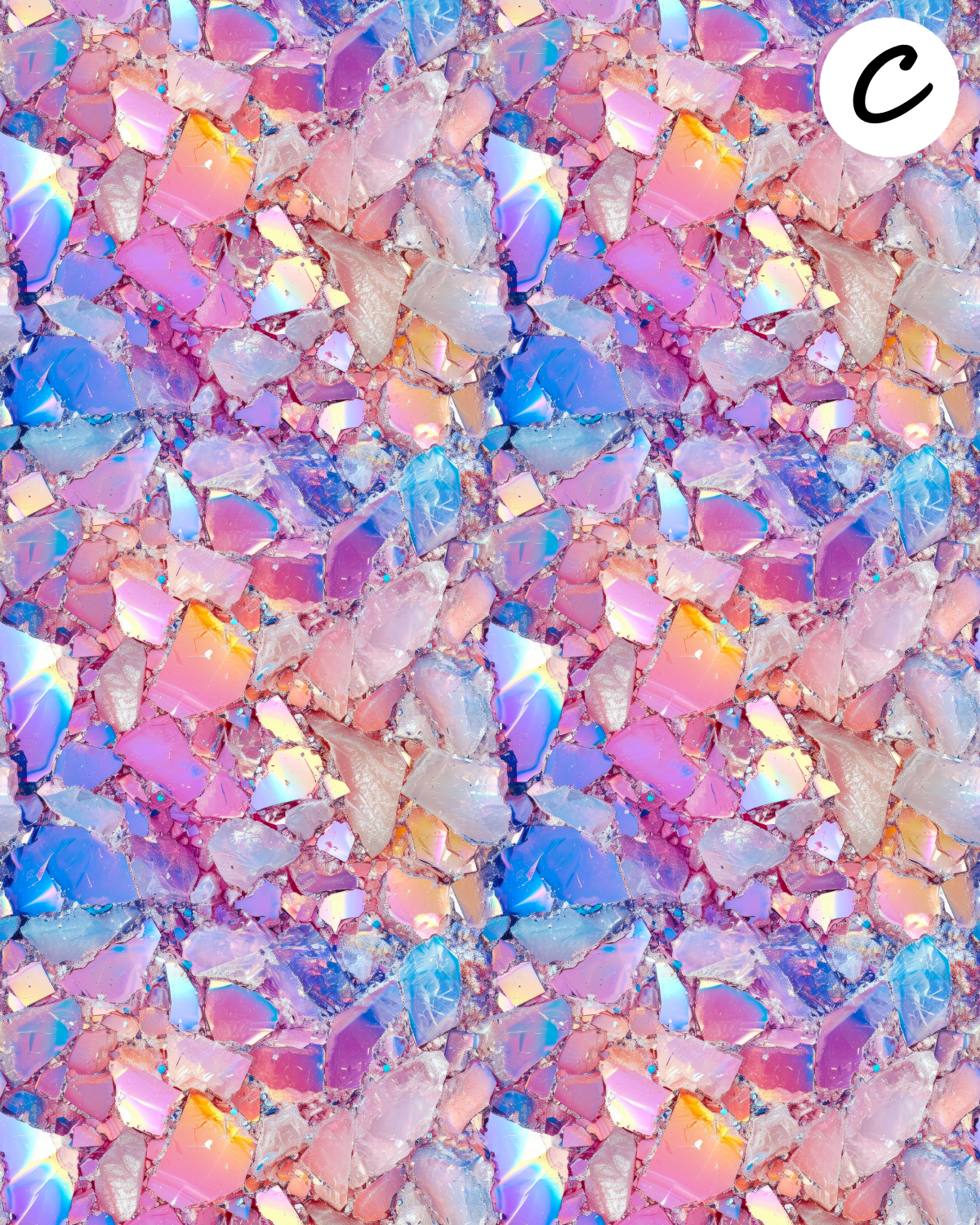 Geode clay transfer sheet for Polymer clay E928