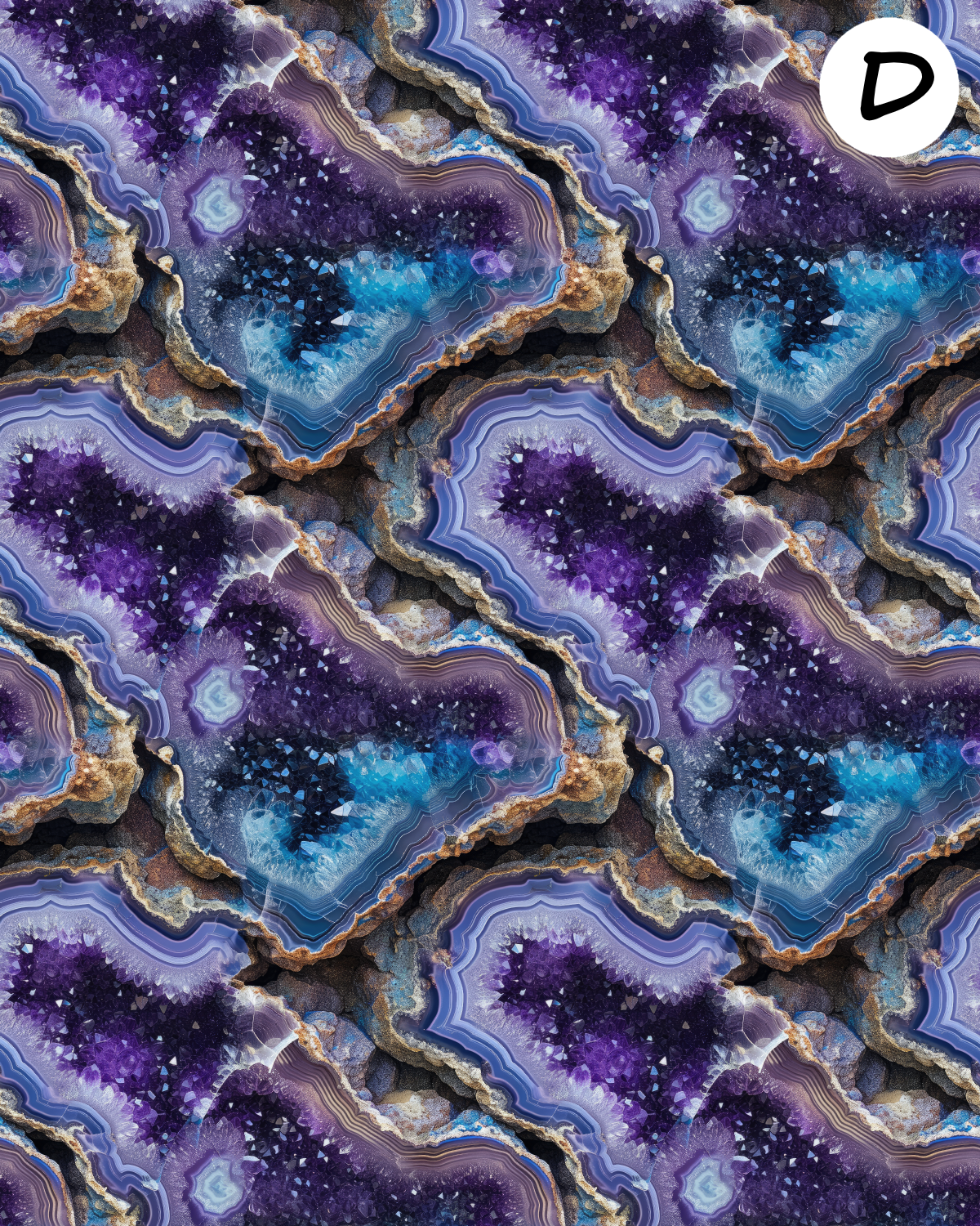 Geode clay transfer sheet for Polymer clay E928