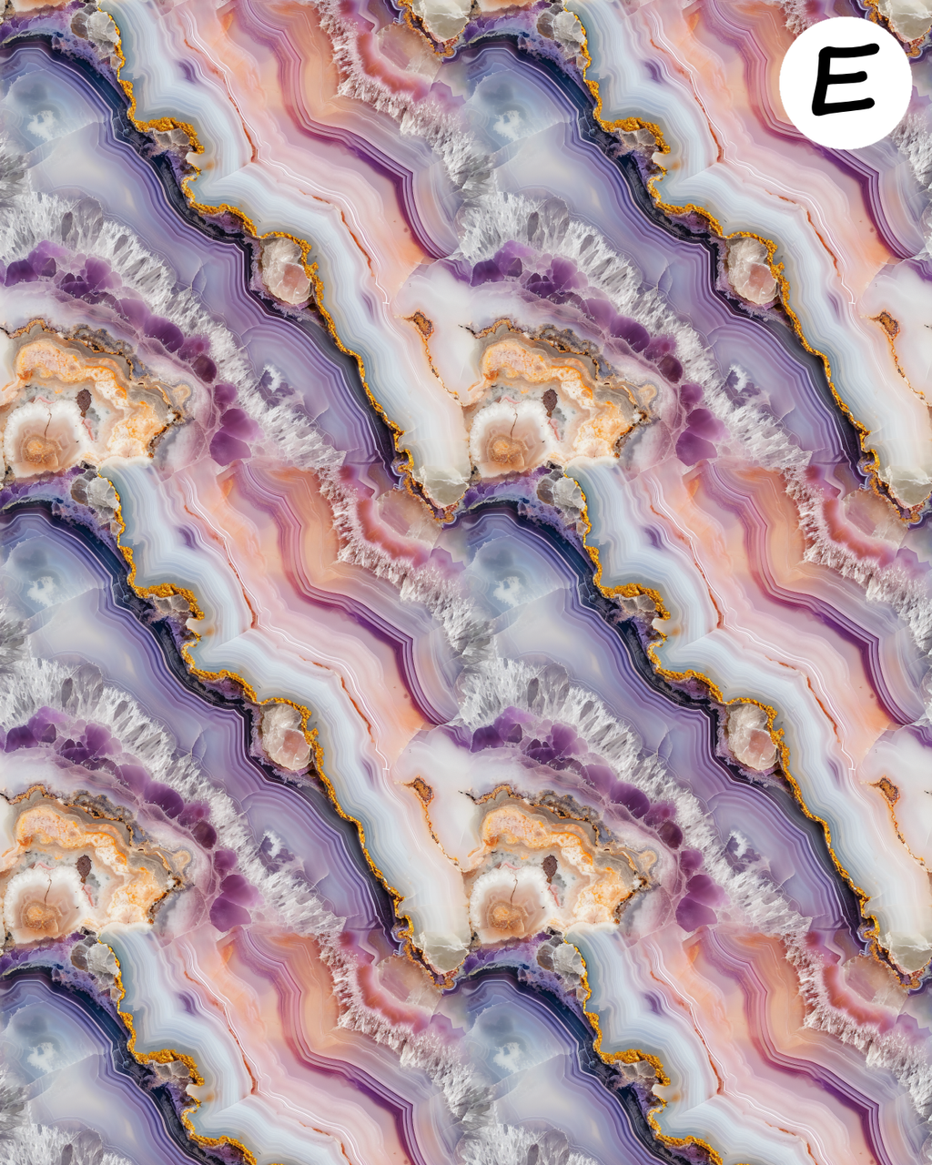 Geode clay transfer sheet for Polymer clay E928