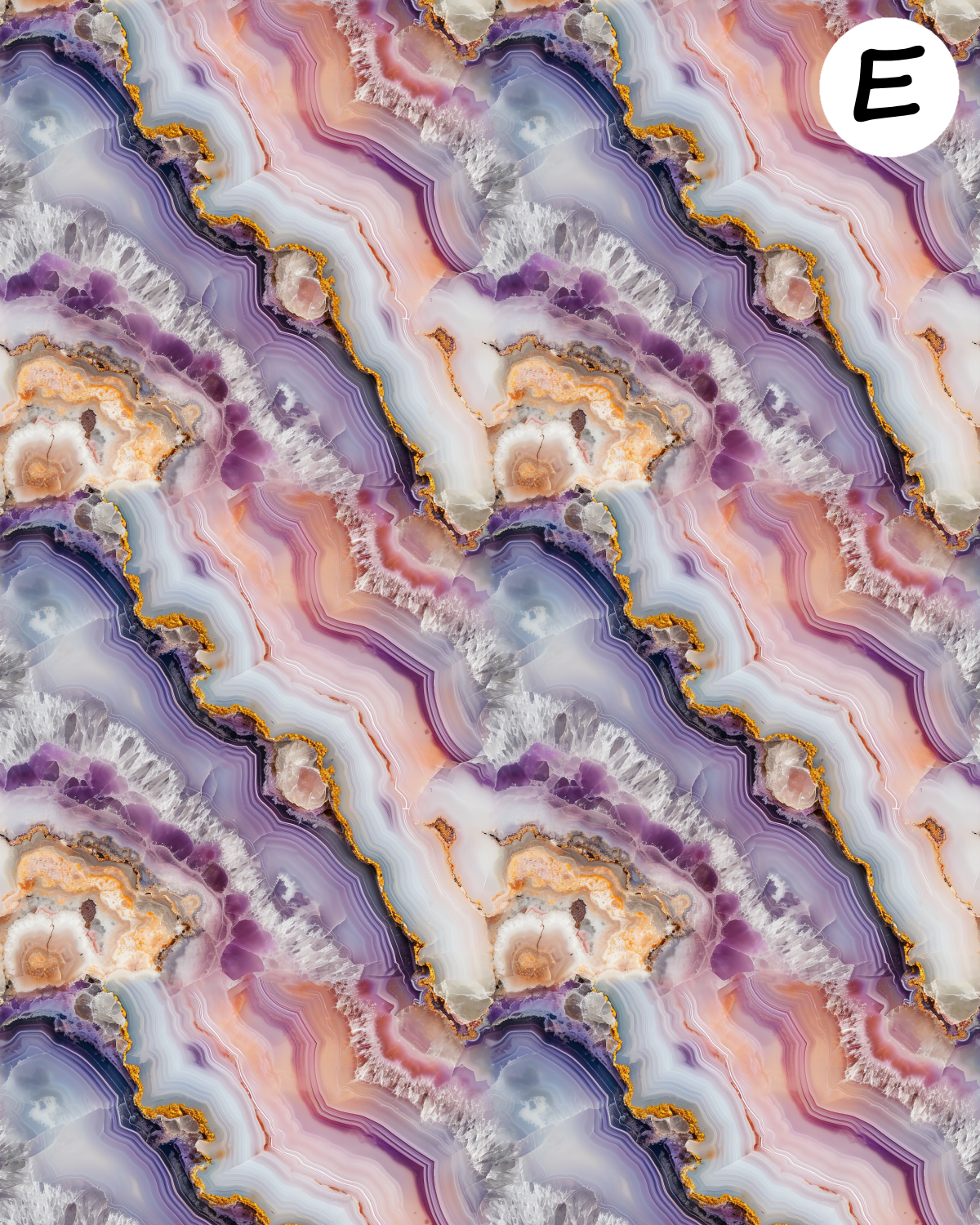 Geode clay transfer sheet for Polymer clay E928