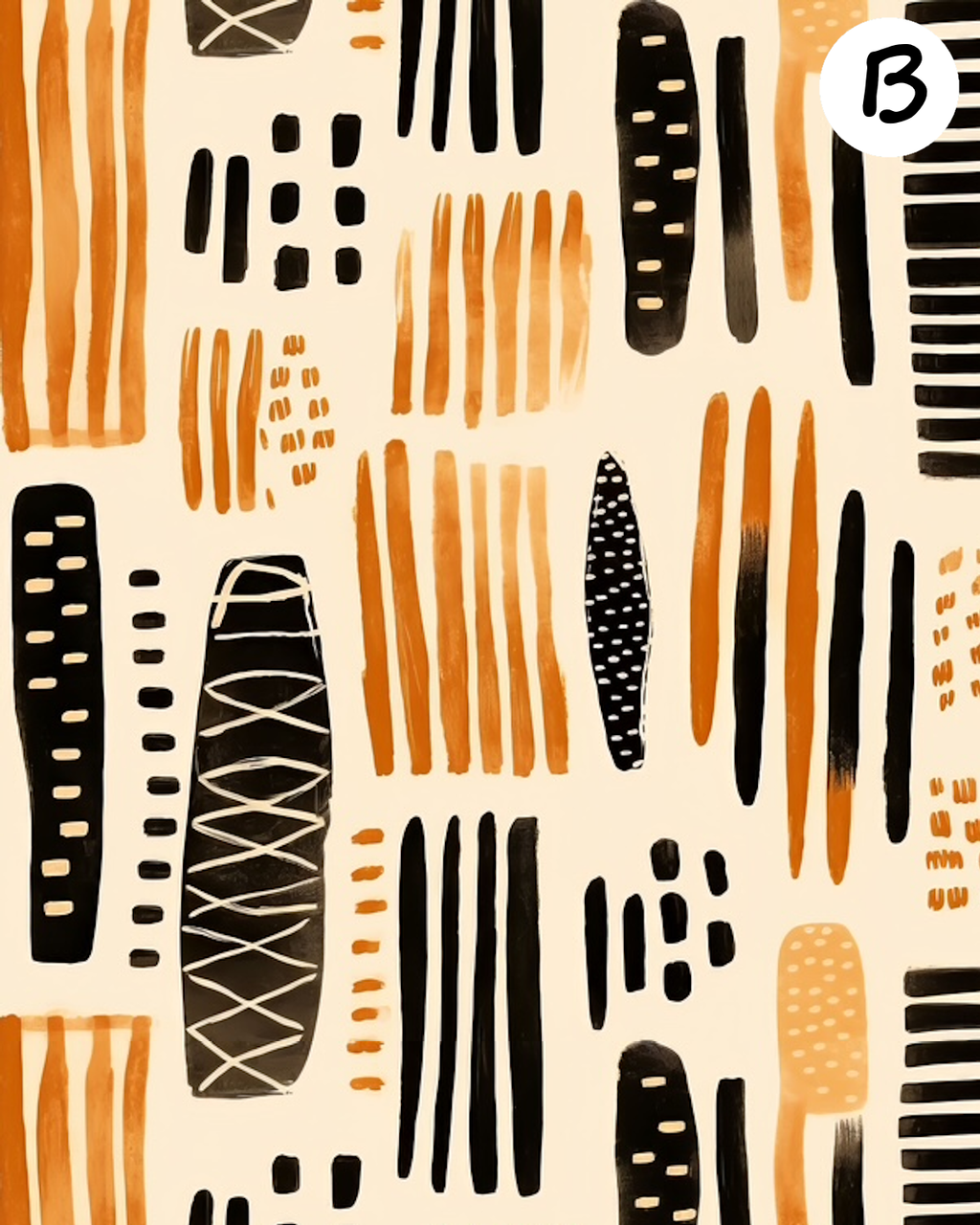Tribal clay transfer sheet E932