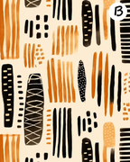Tribal clay transfer sheet E932