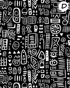 Tribal clay transfer sheet E932