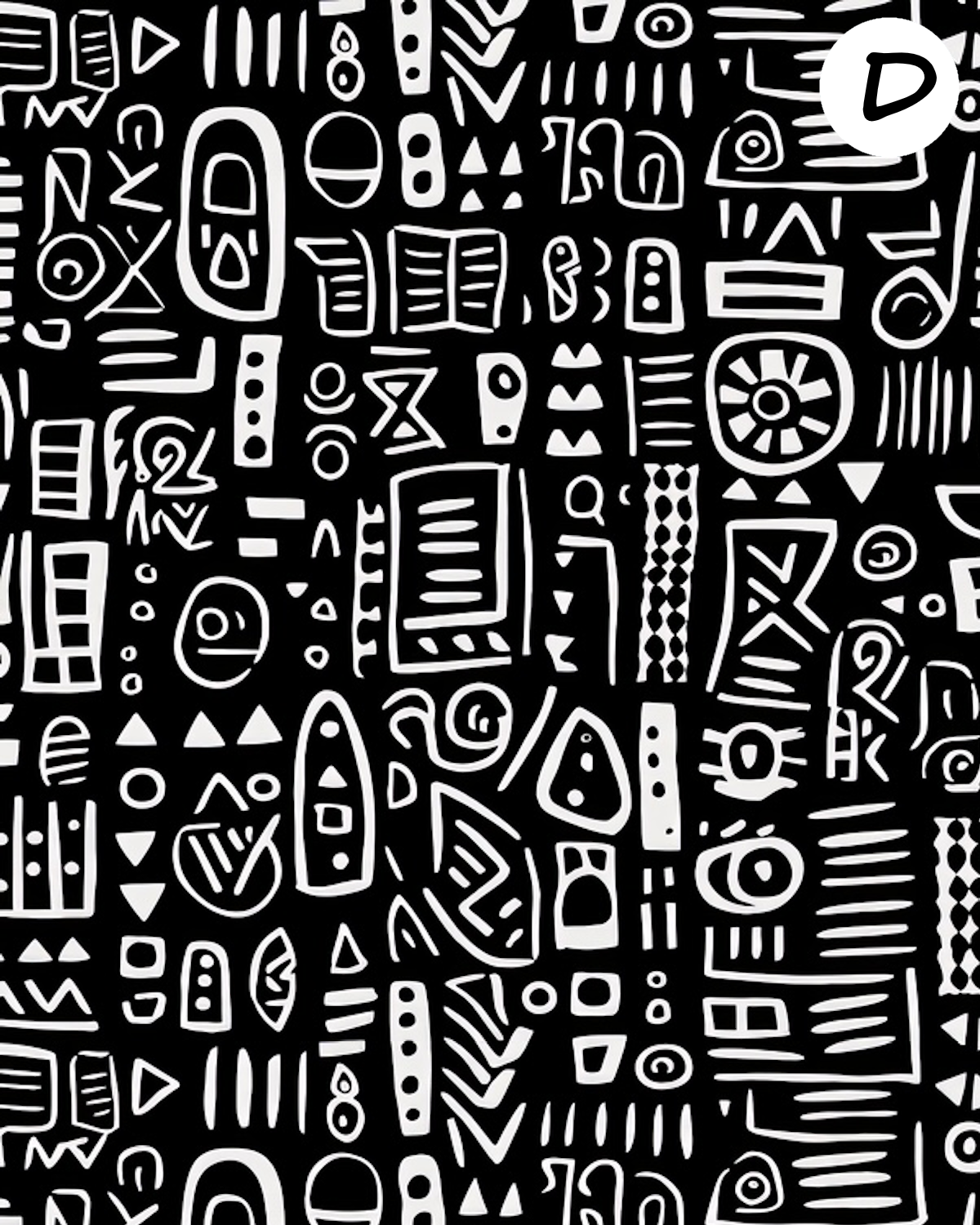 Tribal clay transfer sheet E932