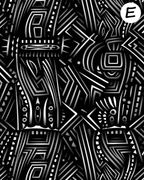 Tribal clay transfer sheet E932
