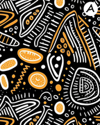 Tribal clay transfer sheet E933