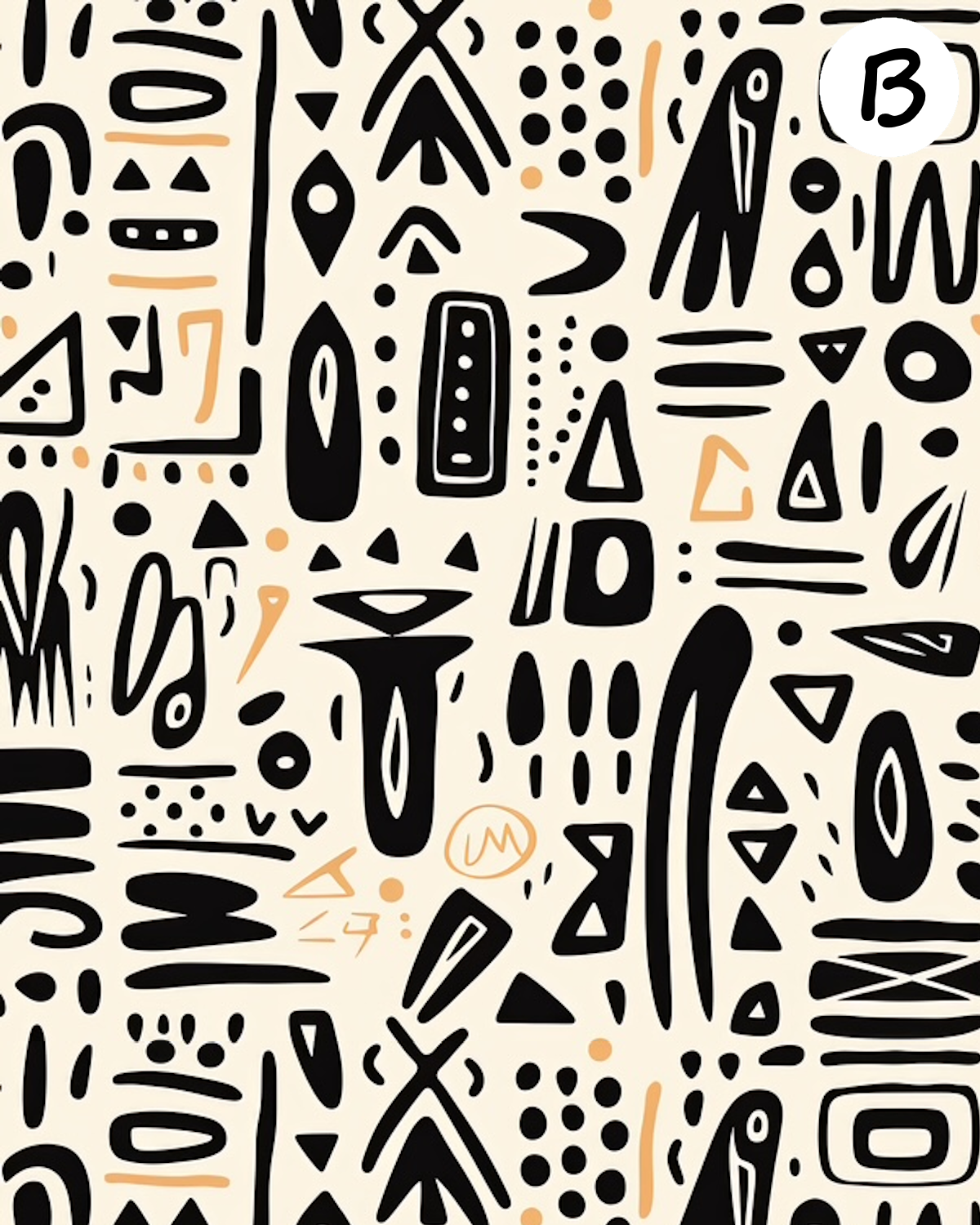 Tribal clay transfer sheet E933