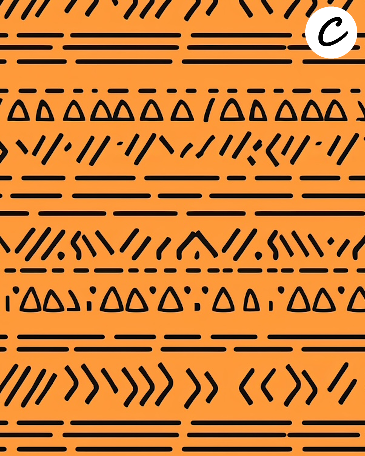 Tribal clay transfer sheet E933