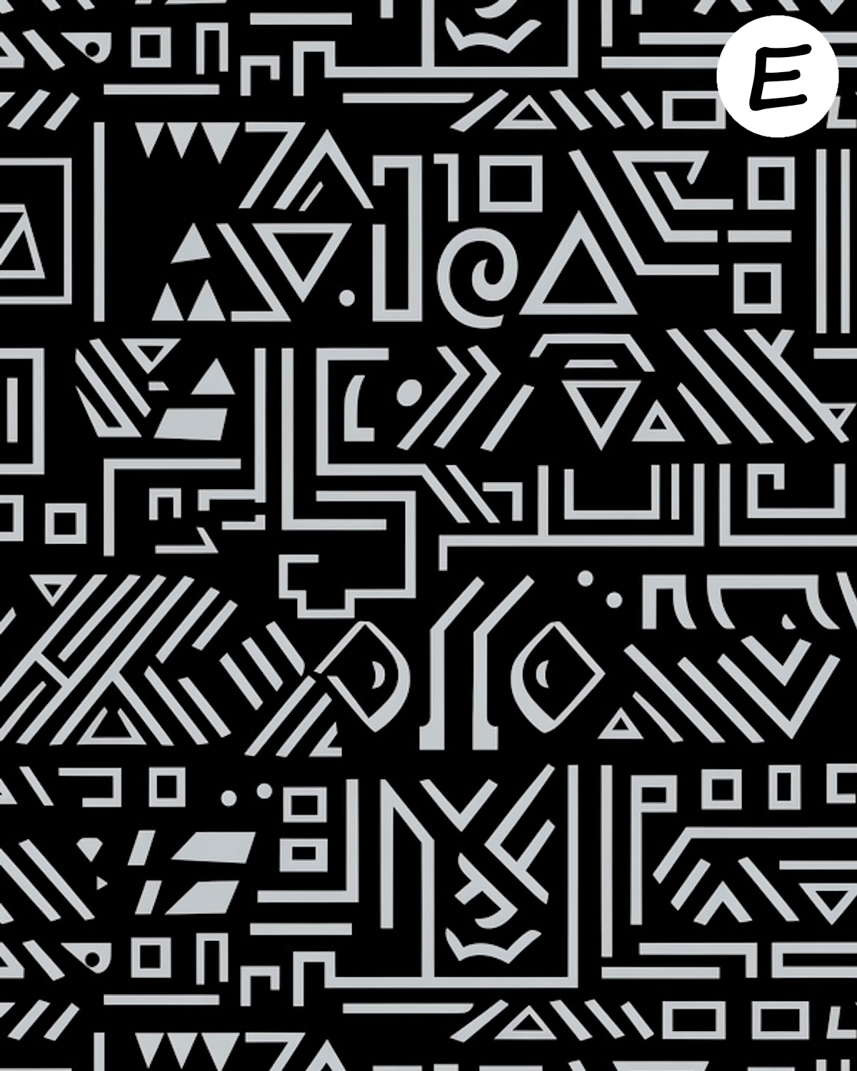 Tribal clay transfer sheet E933