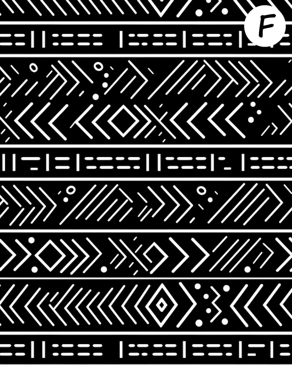 Tribal clay transfer sheet E933