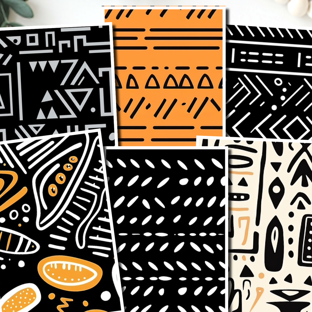 Tribal clay transfer sheet E933