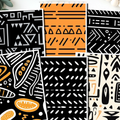 Tribal clay transfer sheet E933