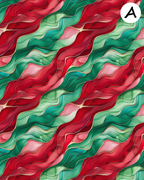 Christmas Alcohol Ink clay transfer sheet E934