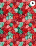 Christmas Alcohol Ink clay transfer sheet E934