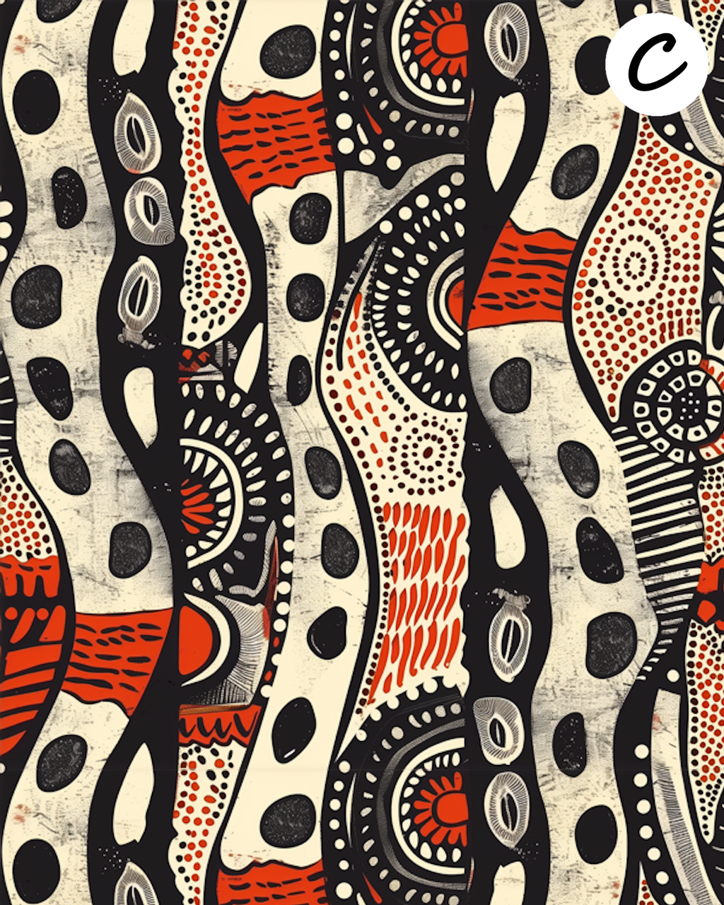 Tribal clay transfer sheet E936