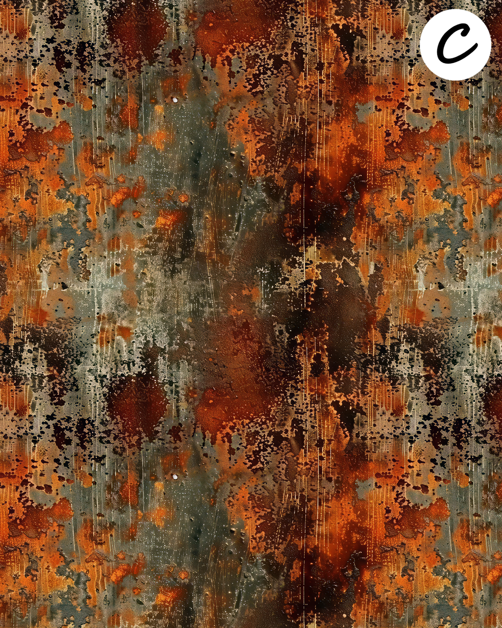 Grunge clay transfer sheet E937