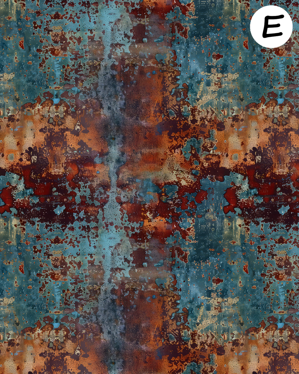 Grunge clay transfer sheet E937