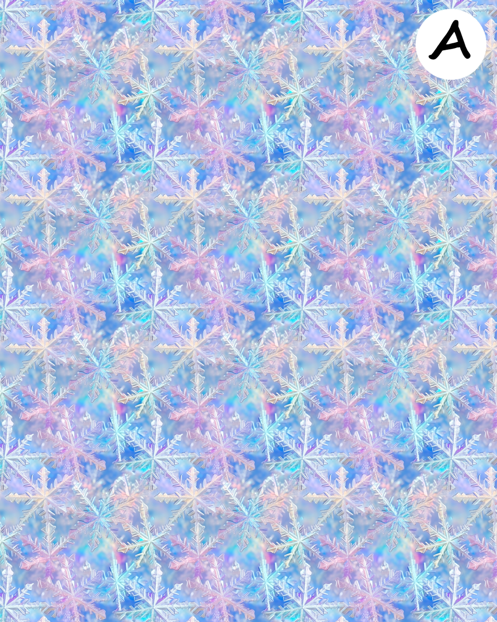 Winter Snowflakes clay transfer sheet E939