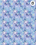Winter Snowflakes clay transfer sheet E939