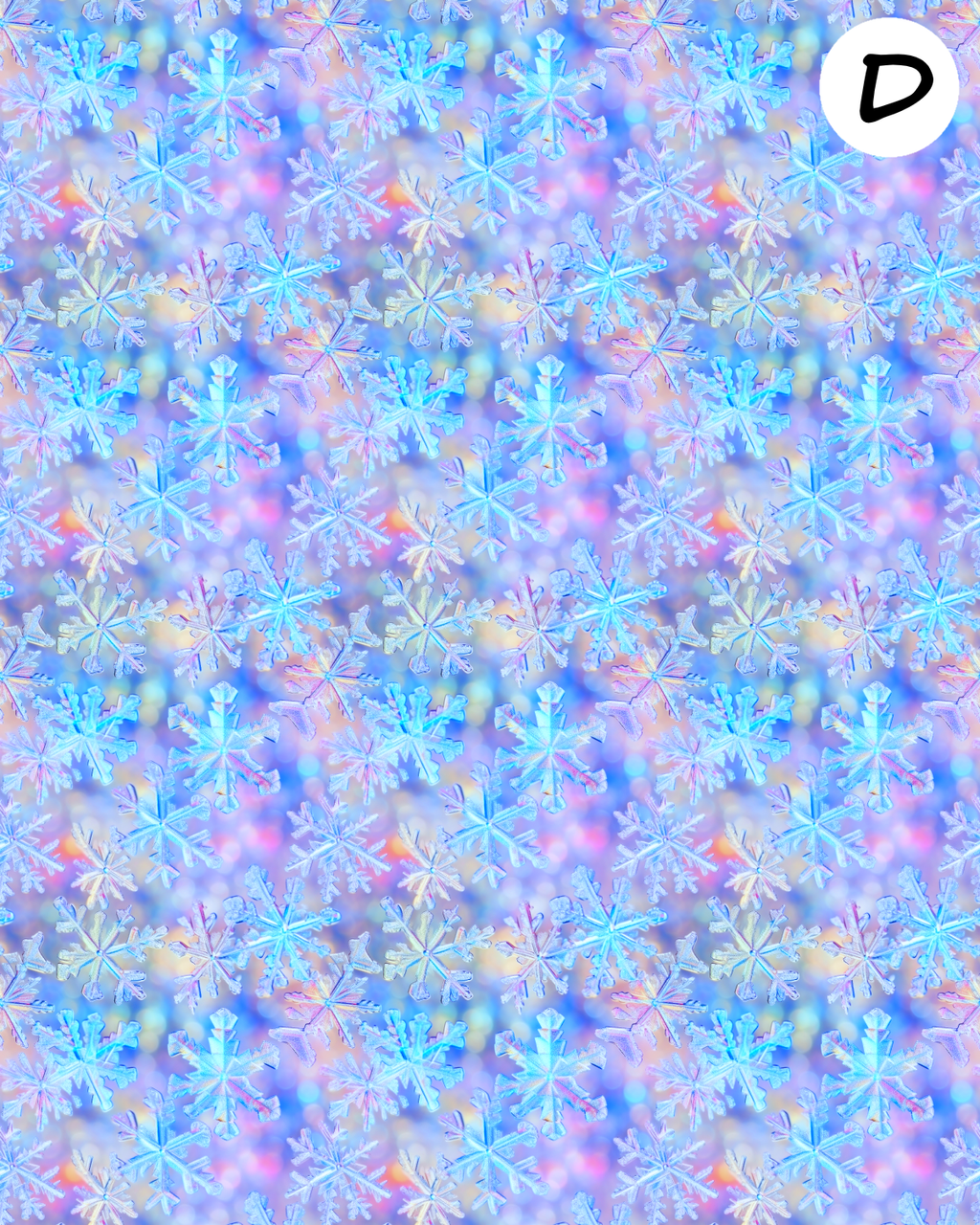 Winter Snowflakes clay transfer sheet E939