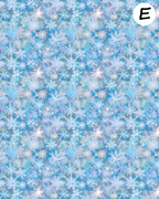 Winter Snowflakes clay transfer sheet E939