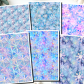 Winter Snowflakes clay transfer sheet E939
