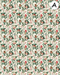Christmas Florals clay transfer sheet E941
