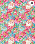 Preppy Tropical Santa clay transfer sheet E942