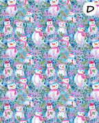 Preppy Tropical Santa clay transfer sheet E942