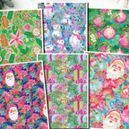 Preppy Tropical Santa clay transfer sheet E942