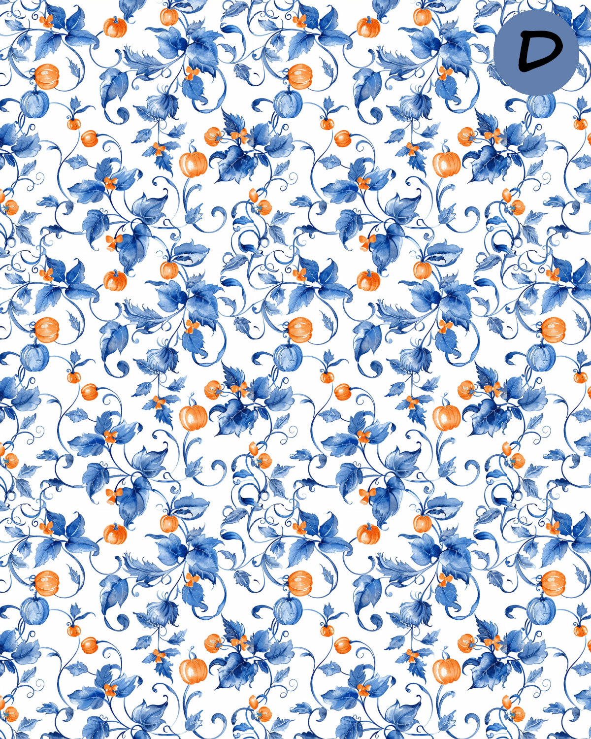 Fall Chinoiserie Polymer Clay Transfer Sheets | E943