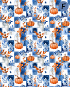 Fall Chinoiserie Polymer Clay Transfer Sheets | E943