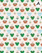 Mickey Christmas clay transfer sheet E944