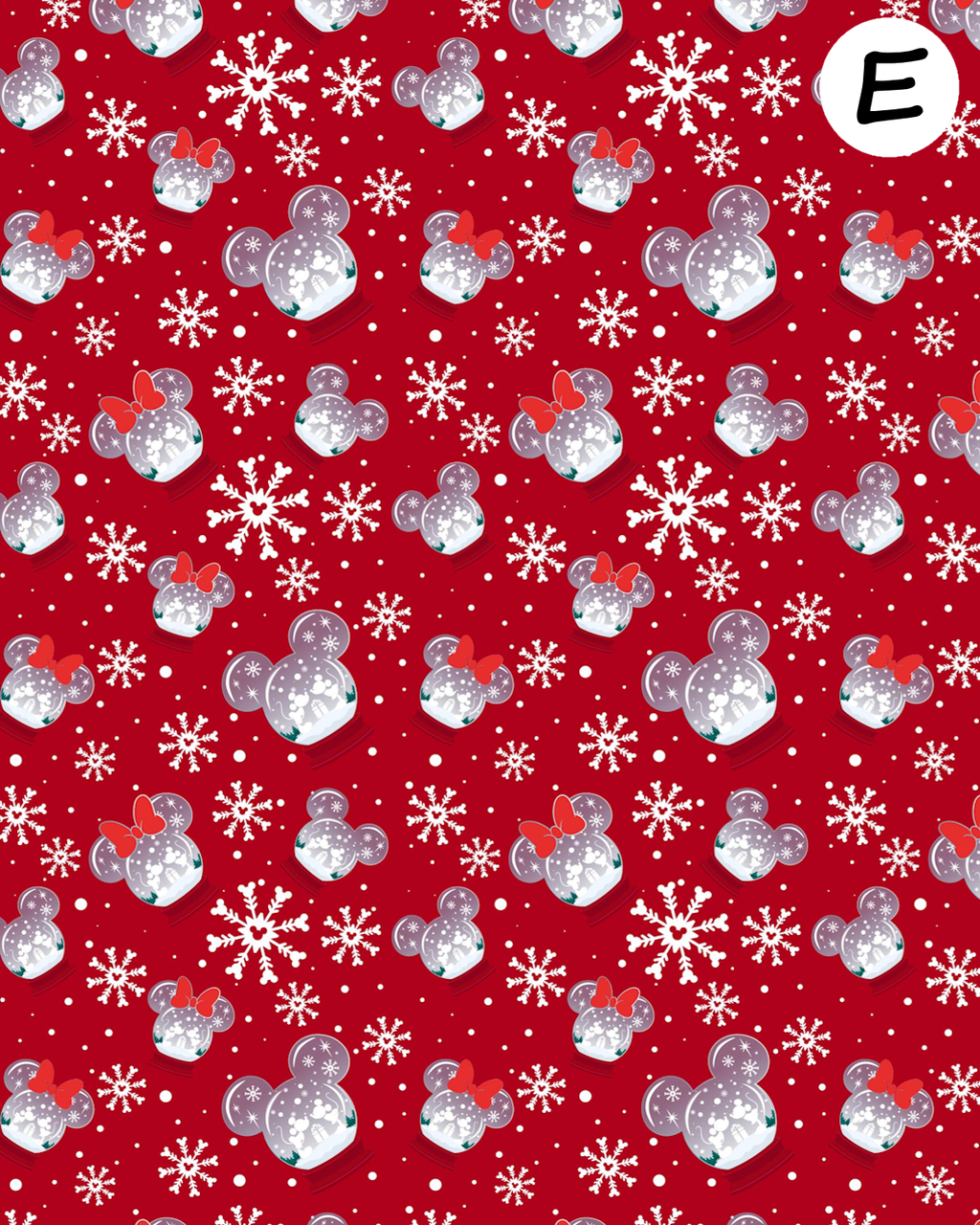 Mickey Christmas clay transfer sheet E944