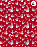 Mickey Christmas clay transfer sheet E944