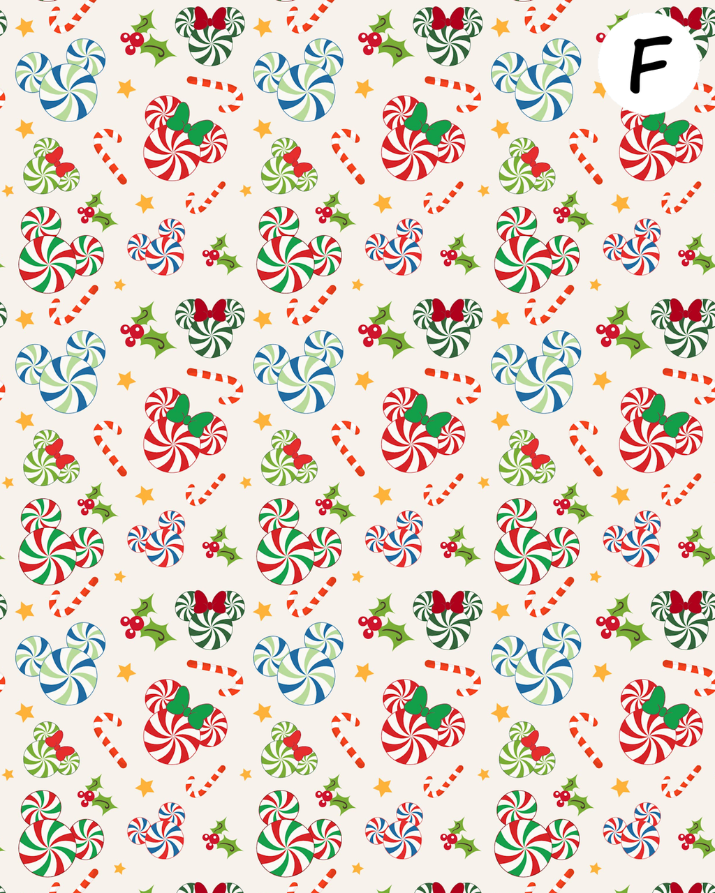 Mickey Christmas clay transfer sheet E944