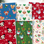 Mickey Christmas clay transfer sheet E944