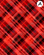 Festive Plaid clay transfer sheet E946
