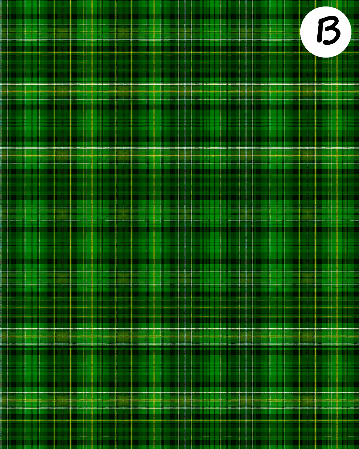 Festive Plaid clay transfer sheet E946