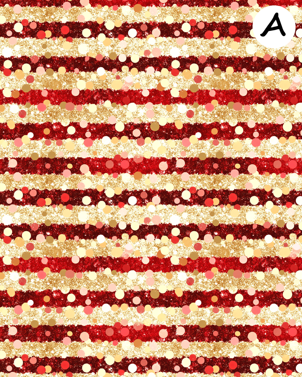 Red Glitter clay transfer sheet E947