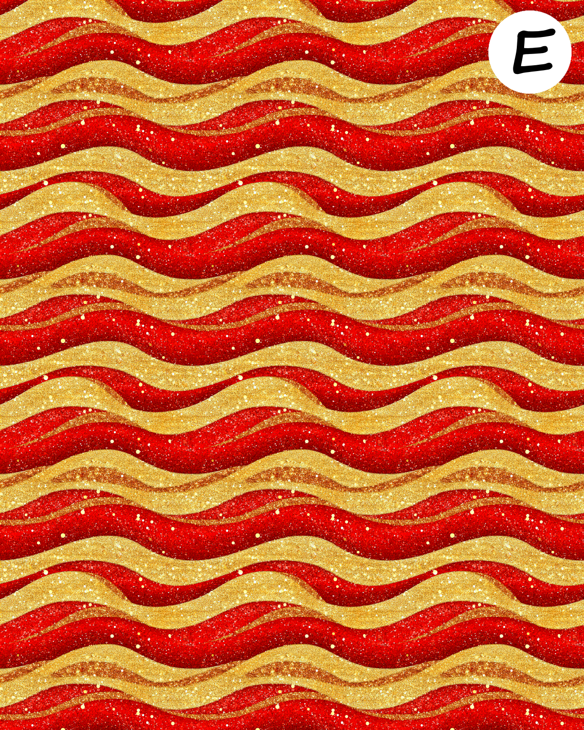 Red Glitter clay transfer sheet E947