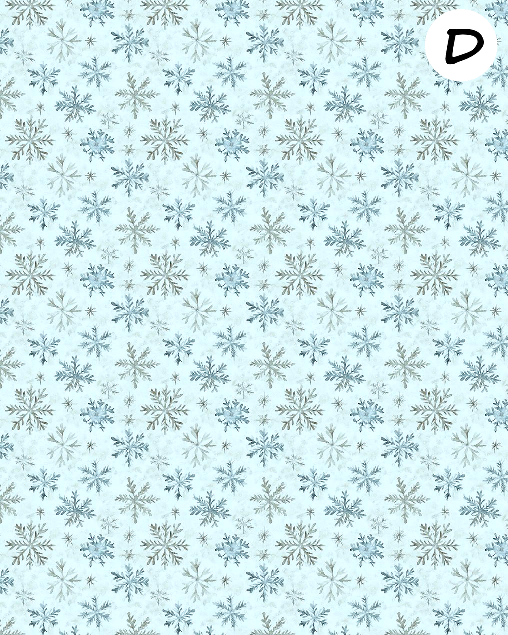 BOHO Winter clay transfer sheet E948
