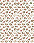 Western Christmas clay transfer sheet E950