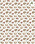 Western Christmas clay transfer sheet E950
