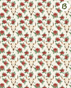 Western Christmas clay transfer sheet E950